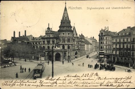 Ansichtskarte Postkarte M Nchen Bayern Stiglmaierplatz Akpool De