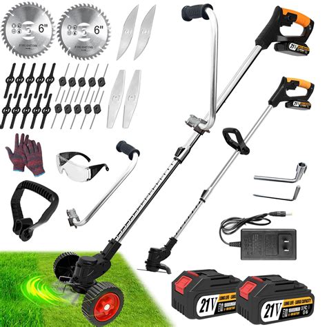 Cordless Eater Battery Powered Electric Weed Wacker With Labor Saving