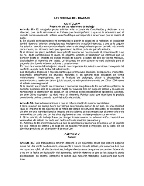 Ley Federal Del Trabajo Pdf