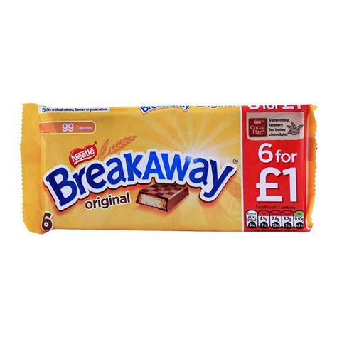 Order Nestle Breakaway Original Milk Chocolate 6 Pack Online At