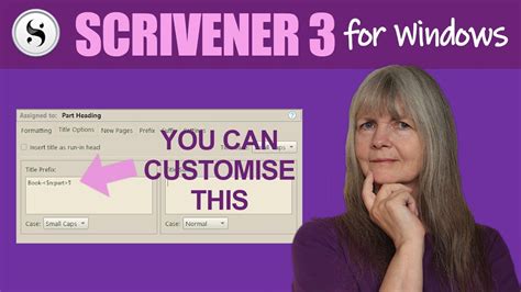 Scrivener 3 For Windows Novel With Parts Customisation YouTube