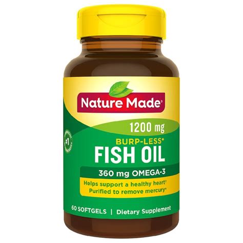 Nature Made Burp Less Fish Oil 1200 Mg Softgels 1Source