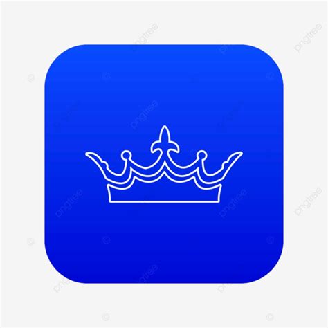 Medieval Crown Vector Art Png Medieval Crown Icon Blue Vector Isolated