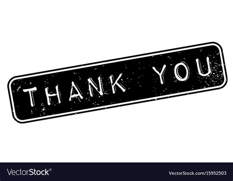 Thank You Rubber Stamp Royalty Free Vector Image