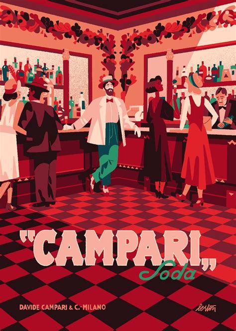 Campari Posters Matteo Berton Portfolio Vintage Italian Posters