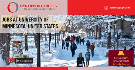 Jobs at University of Minnesota, United States - OYA Opportunities ...