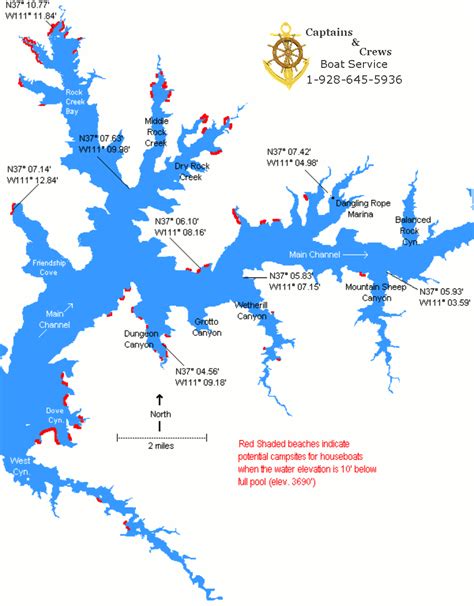 Map Of Lake Powell Marinas Island Maps