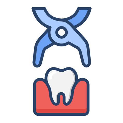 Tooth Extraction Generic Outline Color Icon