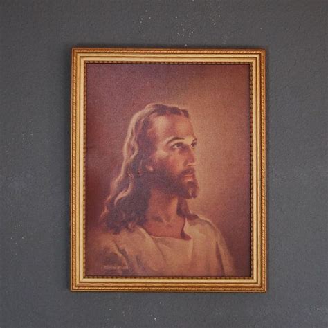 Vintage Jesus Christ Portrait By Naturalstatevintage On Etsy 2300