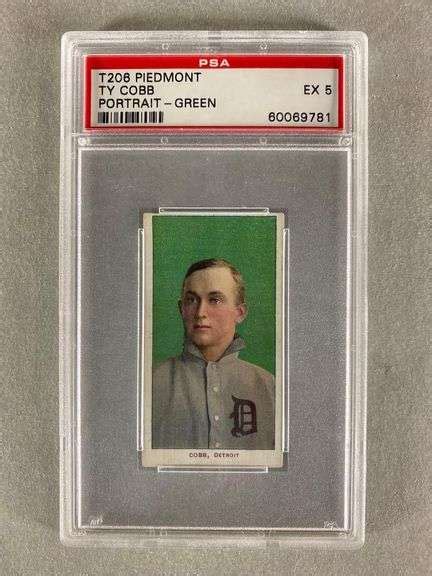 T Ty Cobb Green Portrait Piedmont Psa Matthew Bullock