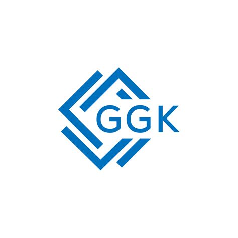 Ggk Letter Logo Design On White Background Ggk Creative Circle Letter