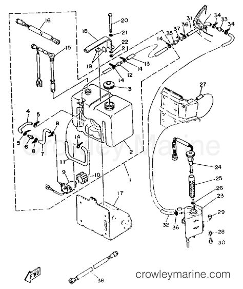 Oil Tank Yamaha Outboard Hp Txrr Crowley Marine