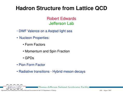 PPT - Hadron Structure from Lattice QCD PowerPoint Presentation, free ...