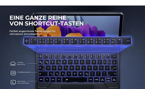 Dexnor Tastatur H Lle F R Samsung Galaxy Tab S Fe Zoll S Zoll