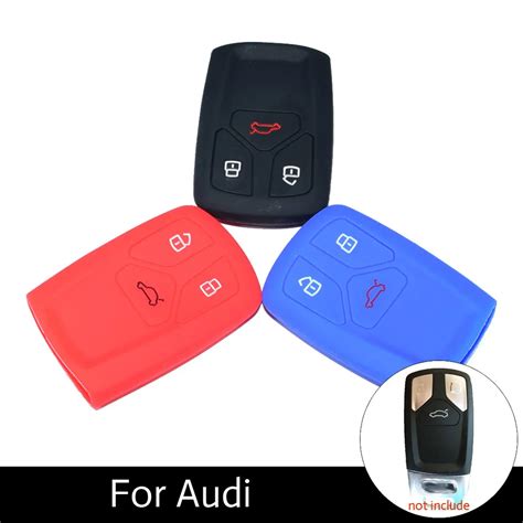 ATOBABI 3 Buttons Silicone Car Remote Key Protection Cover Case For