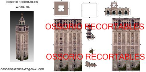 OSSORIO RECORTABLES DE PAPEL Ossorio Papercraft Recortable De La Giralda