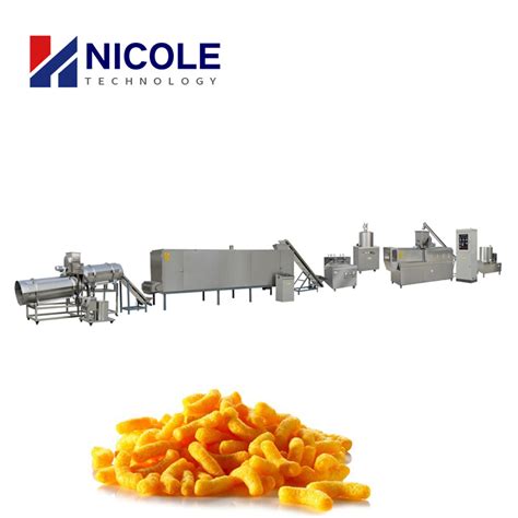 Automatic Corn Snacks Production Line Puffed Snacks Food Extruder