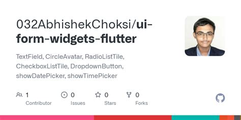 GitHub 032AbhishekChoksi Ui Form Widgets Flutter TextField