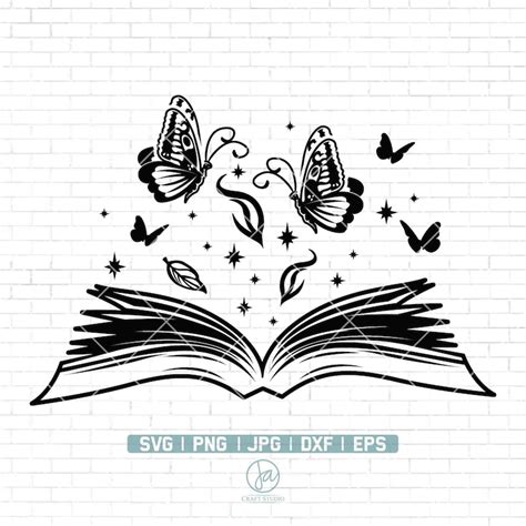 Books SVG Butterfly Svg Reading SVG Book Lover SVG Etsy