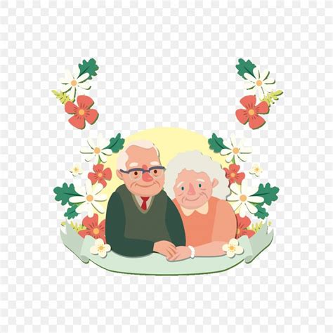 Old Age Couple Love, PNG, 1024x1024px, Old Age, Art, Conjugal Love ...