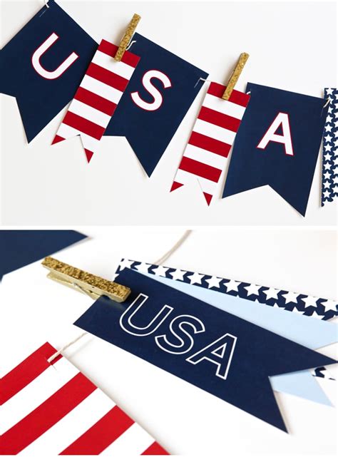 4th Of July Printable Banner