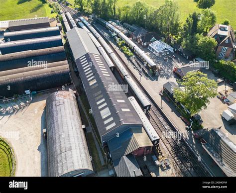 Aerial View Of Tenterden Town Railway Station On The Kent And East