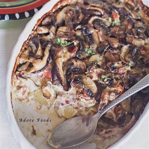 Mushroom, Potato and Pancetta Gratin – Adore Foods