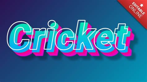 Cricket Generador De Efectos De Texto