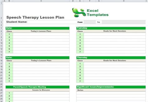 Speech Pathology Lesson Plan Template At Taradrianablog Blog