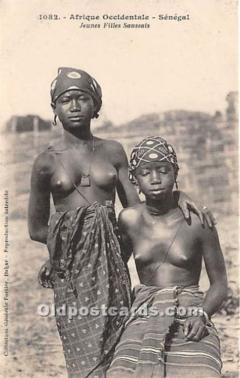 Afrique Occidentale Senegal Jeunes Filles Saussais African Nude Unused