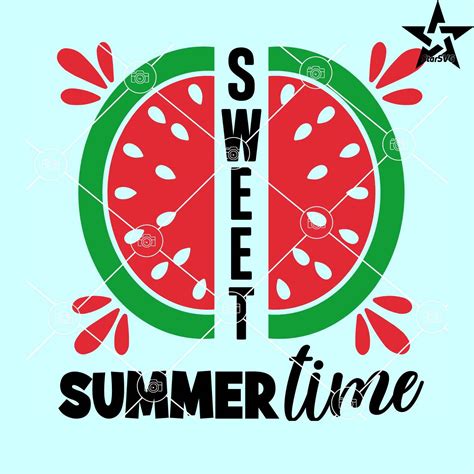 Sweet Summertime Svg Watermelon Svg Summer Vacation Svg S Inspire