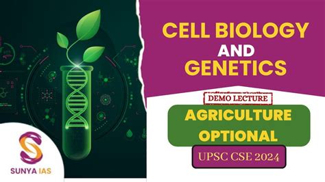 Agriculture Optional Paper Cell Biology Genetics Demo Lecture