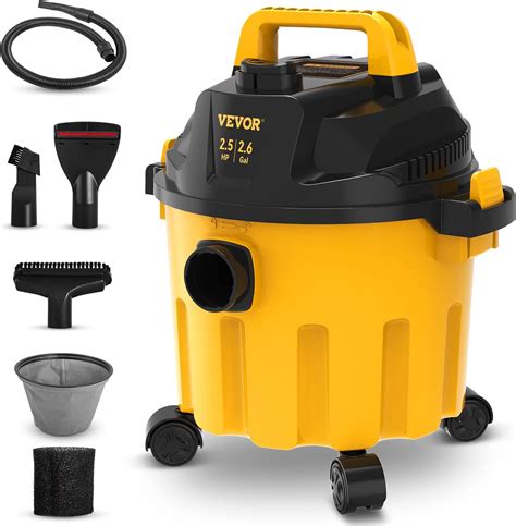 Vevor Wet Dry Vac 2 6 Gallon 2 5 Peak Hp 3 In 1 Shop Vacuum With Blowing Function Portable