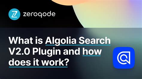 What Is Algolia Search V20 Plugin And How Does It Work Youtube