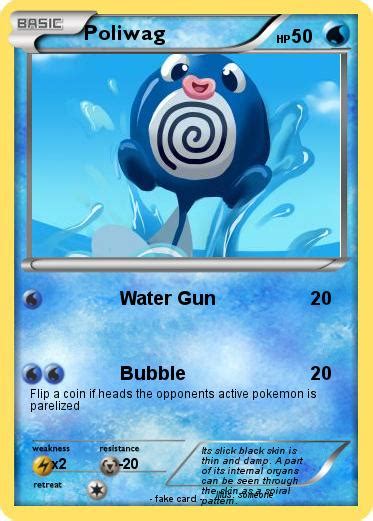 Pok Mon Poliwag Water Gun My Pokemon Card