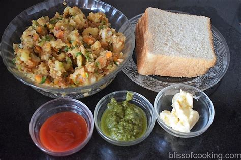 Aloo And Vegetable Toasted Sandwich Bliss Of Cooking