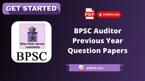 BPSC Auditor Previous Year Question Papers Pdf Vdf Flickr