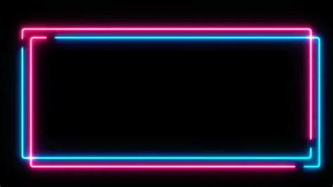 Neon Frame Glowing Light Neon Border Glowing Border Animated