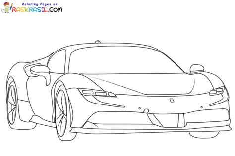 Disegni Di Ferrari Da Colorare