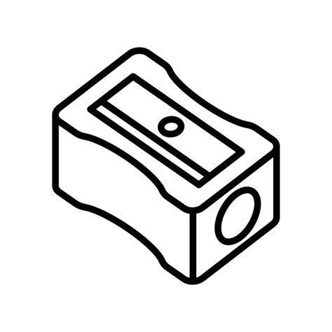 pencil sharpener icon vector design template in white background ...