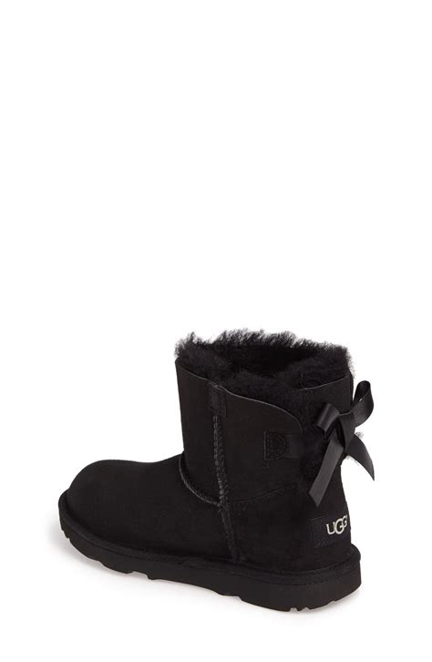 Ugg® Mini Bailey Bow Ii Water Resistant Bootie In Black At Nordstrom Size 5 M In 2022 Ugg