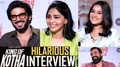 King Of Kotha Team Hilarious Interview Dulquer Salmaan Anikha