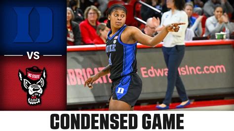 Duke Vs Nc State Condensed Game 2022 23 Acc Womens Basketball Youtube