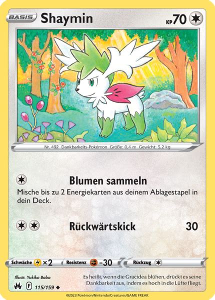 Bestelle jetzt Shaymin 115 159 Zenit der Könige Uncommon bei GECO