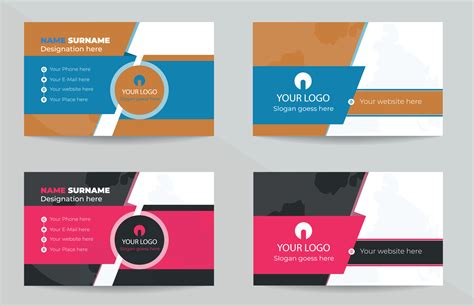 Business Card Templates 15542005 Vector Art at Vecteezy