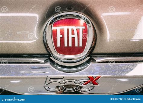 Close Up Logo Logotype Of Car Fiat X Fiat X Is A Crossover