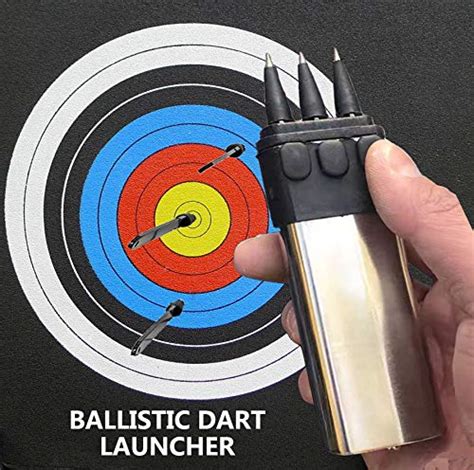 Globaledc Self Defense Shooting Darts Set Ballistic Darts Gun Launcher