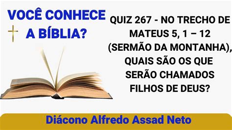 Quiz Voc Conhece A B Blia No Trecho De Mateus Serm O