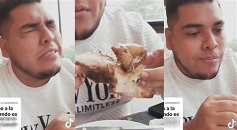 Tiktok Viral Perú Turista Salvadoreño Prueba Pollo A La Brasa Por