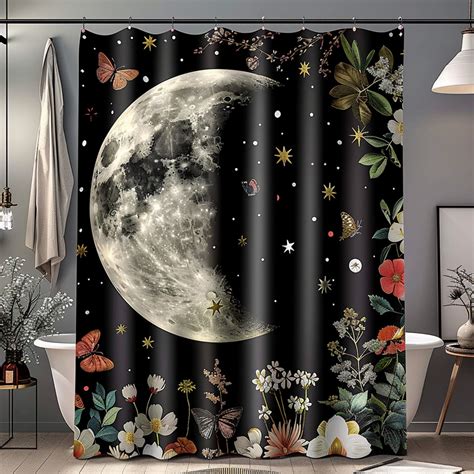 Transform Your Bathroom With Our Boho Chic Moon And Stars Shower